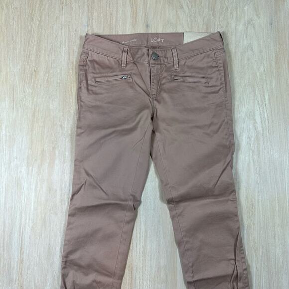 NWT LOFT Modern Skinny Ankle Low Rise Zipper Ankle Detail Jeans PETITE Size 25/0 - Picture 2 of 14